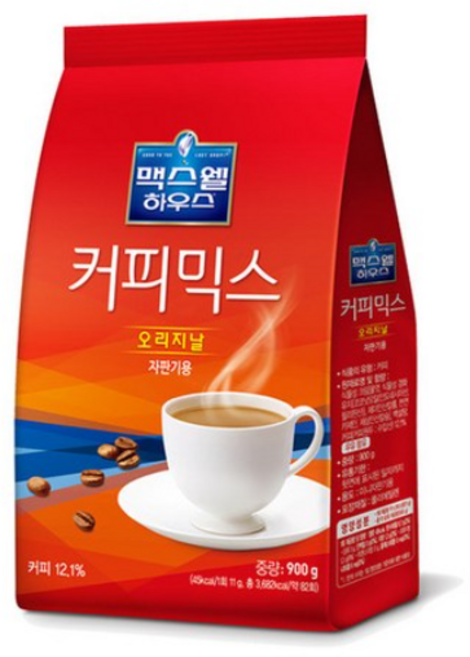 맥스웰하우스 오리지날 커피믹스 자판기용, 900g, 5개