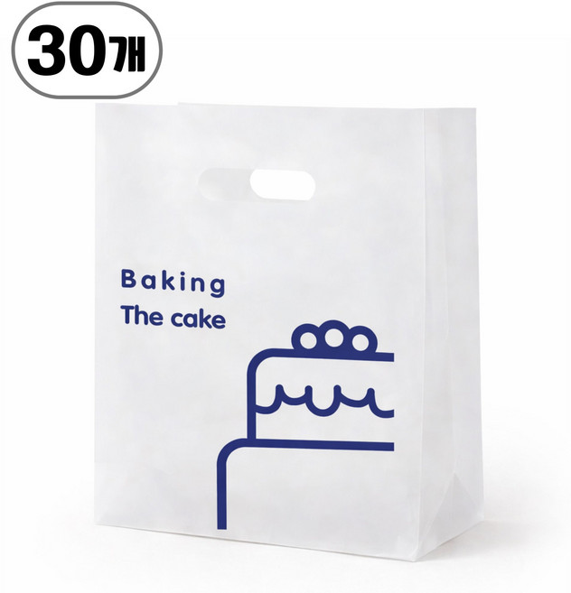 반투명 비닐 쇼핑백, 30개, 케이크