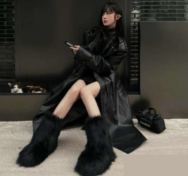 선문 청키 어그 털부츠