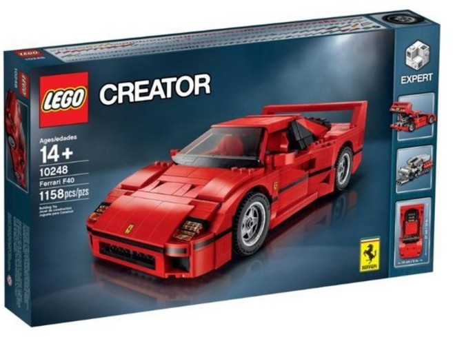 LEGO 樂高 Creator 系列 10248 Ferrari F40 跑車模型, 詳見包裝