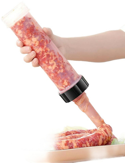 순대 햄 케이싱 전동 수동 오징어 가정용 소시지 기계, 1개, 케이스 체험팩