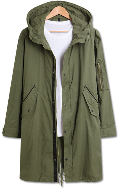 남녀공용 오버핏 데일리 롱야상 자켓 (JW474)