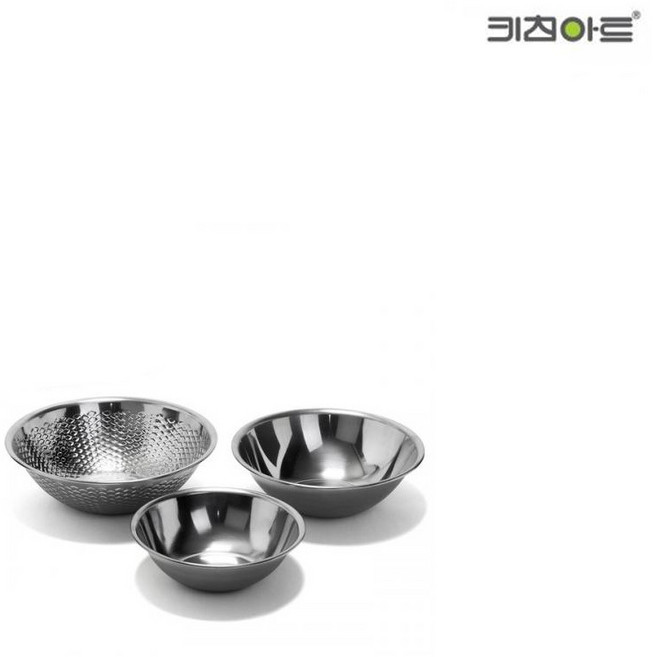 키친아트 믹싱볼 파라다이스 3종 주방용품 조리도구 조리기구 스테인리스 스텐믹싱볼, 단품, 1개