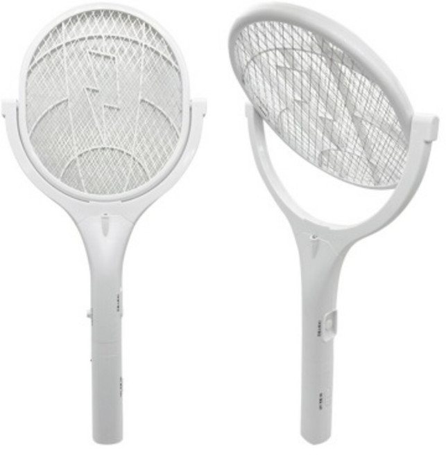 회전형 충전식 전기 벌레 퇴치 파리 모기채 대형