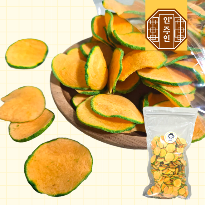 [NEW] 진성앤푸드 단호박맛칩 대용량 주전부리 건강 웰빙 간식, 1개, 300g