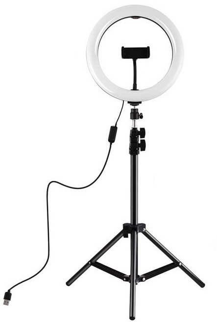 (스타빔) 링라이트+삼각대세트 릴스쇼츠틱톡SNS동영상조명장비 초보자입문용