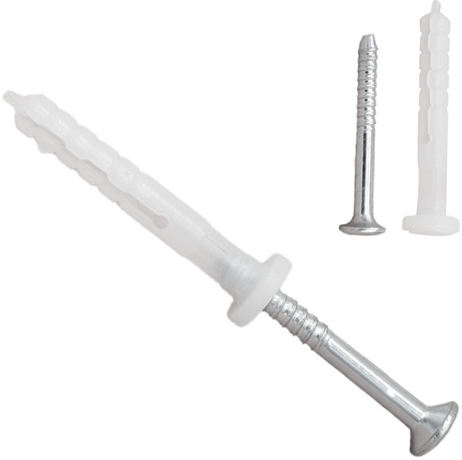 콘크리트 타격앙카 칼블럭 나사 피스 나사일체형 디스크 드라이비트 화스너 칼브럭 칼부럭 하스너 소량 낱개 판매, 타격앙카 6x40x70, 1개