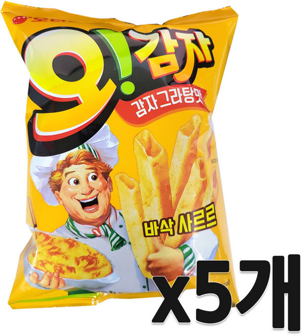 오리온 오감자 그라탕 스낵, 5개, 50g