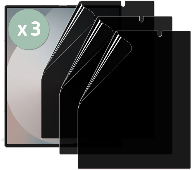 키큰기린 사생활보호 프라이버시 정보보호 폴더블 내부 액정 보호 필름, 2개