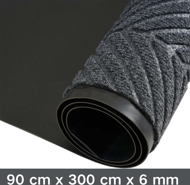 MBH 타이어 패턴 미끄럼방지매트 현관매트 업소용 출입구 바닥매트 카페트 90x300cm, 1개, 회색