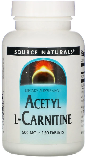 소스내츄럴스 아세틸 L-카르니틴 500mg 타블렛, 120개입, 1개, 120정 - 쿠팡