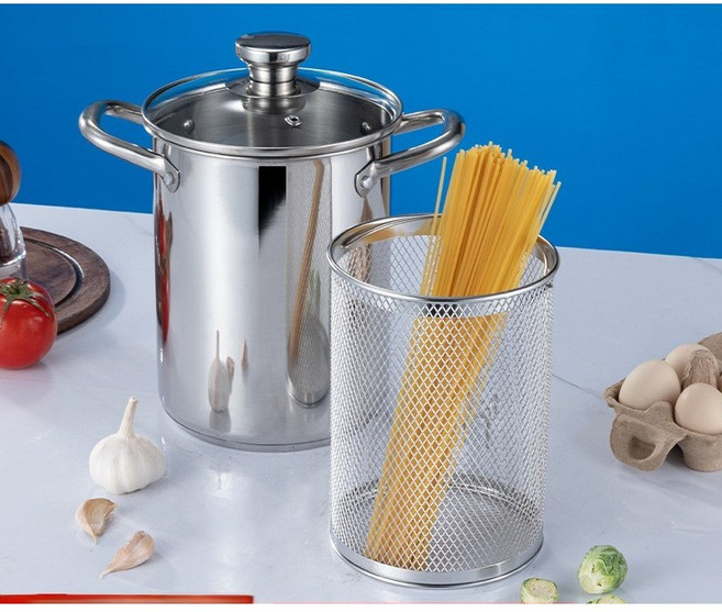 스텐 304 멀티팟 냄비 인덕션 겸용 스테인리스 멀티팟 파스타 냄비 4L, 1개, 16cm