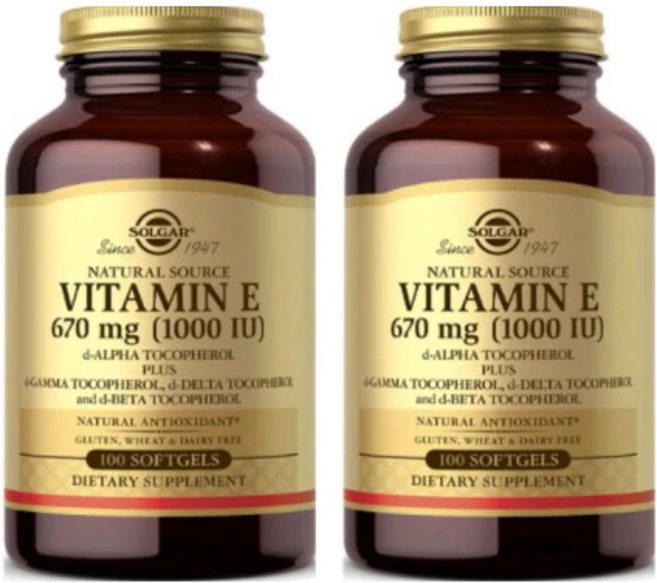 솔가 비타민 E 1000IU 믹스드 토코페롤 소프트젤, 100정, 2개 - 쿠팡