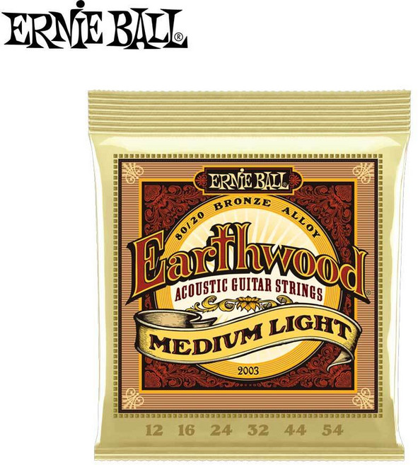 어니볼 어스우드 80/20 브론즈 어쿠스틱 기타줄 012-054 EBAC-001(P02003), 1개