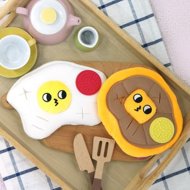 [본사직배송] 패리스독 아침식사 간식놀이 토이 X, 2개, 팬케이크
