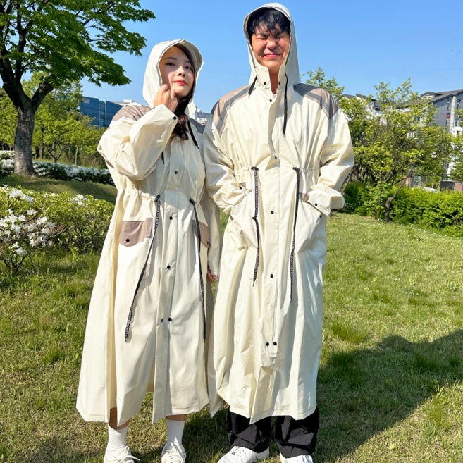 곰돌곰돌 프리미엄 여행용 비옷 우비 레인코트