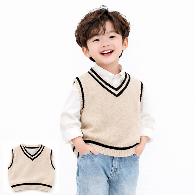 유아 아동 조끼 유아동 주니어 남아 여아 실내 니트조끼 정장 베스트 하디컬러니트베스트