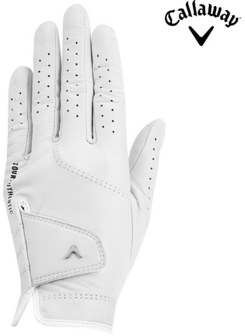 캘러웨이 투어 어센틱 양피 골프 장갑 한국캘러웨이골프 정품, 1개, 여성 왼손 화이트