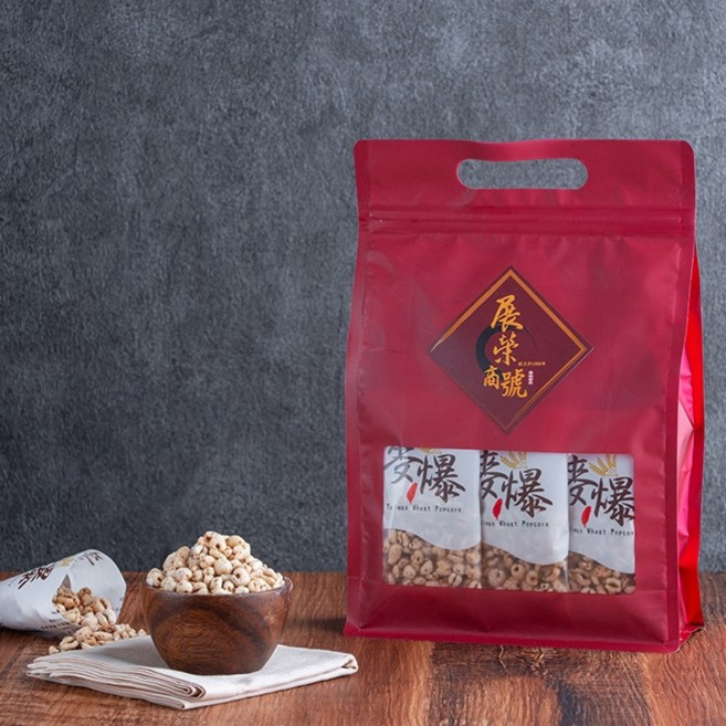 展榮商號 黑多寶麵茶綜合五穀粉十穀粉客家擂茶沖泡飲, 1個, 麥爆十入組