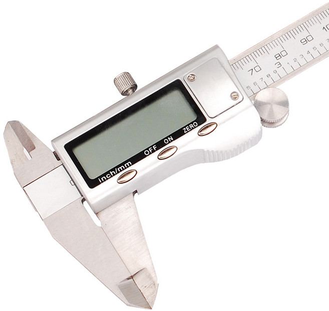 실버 디지털 버니어캘리퍼스 150mm 스텐 캘리퍼스 전문가용, 실버디지털버니어캘리퍼스150mm / 캘리퍼스 버니어, 1개
