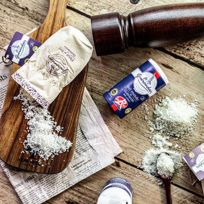 르게랑데 게랑드 2종 천일염 굵은소금 고운소금, 2. 게랑드 꽃소금 125g, 1개, 125g