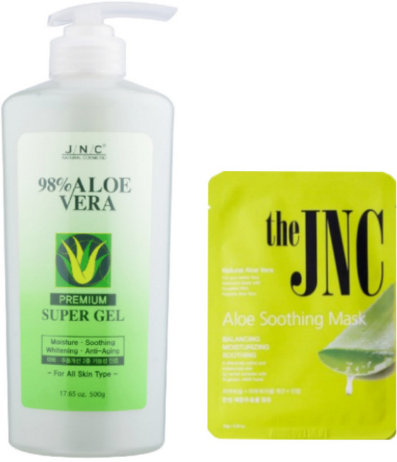 JNC 98%알로에베라 프리미엄 슈퍼겔 (JNC알로에 마스크팩 증정), 1개, 500g