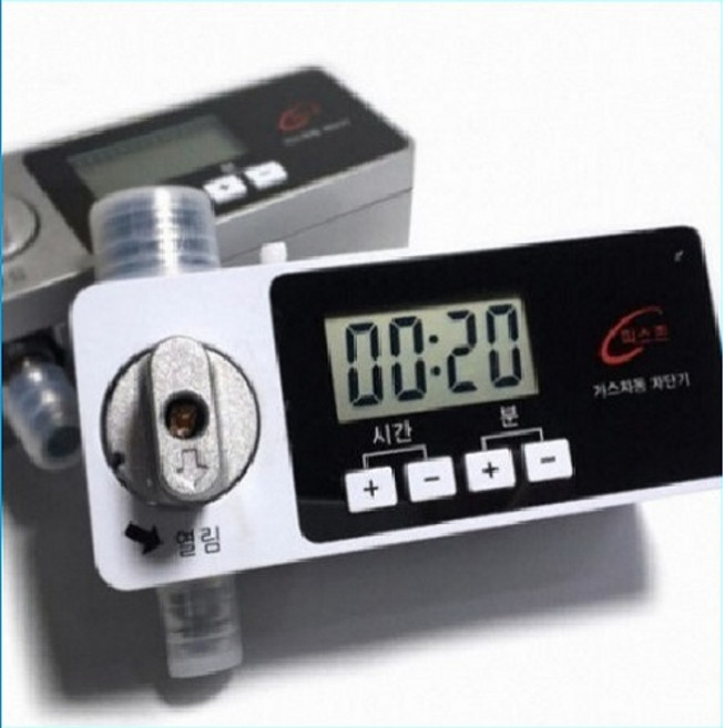 국산 가스타이머 피스존 플러스 신형GT03 26년 최신생산제품 (택배전용) 화재 안전밸브 치매 가스차단기, 1개
