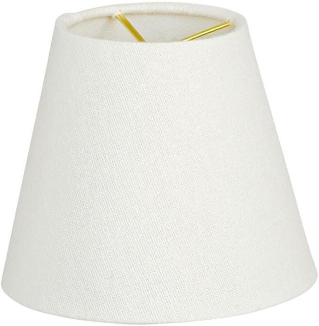 Royal Designs Inc. CS-1102-5TLNWH 질감 있는 리넨 엠파이어 샹들리에 쉐이드 7.6 x 12.7 x 11.4cm(3 x 5 x 4, 3 x 5 x 4.5, 질감 있는 리넨 화이트