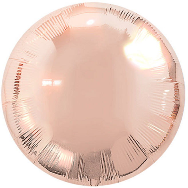피플스파티 18인치 45cm 라운드 원형 은박풍선, 3개, 로즈골드