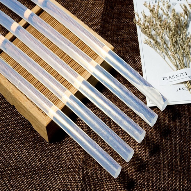 熱熔膠條 手工藝黏貼, 1個, 超高黏透明, 7*300mm