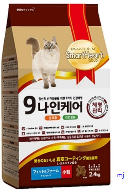 나인케어 고양이 기능성 사료 체형관리, 다이어트(체중유지), 2.4kg, 1개