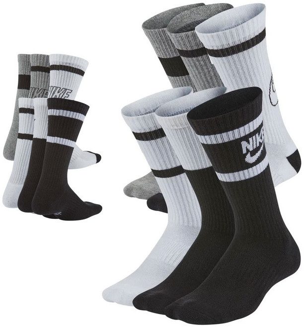 나이키 코리아 매장용 6P 양말 에브리데이 쿠션 크루 삭스 CK7302-901 런닝 등산 스포츠