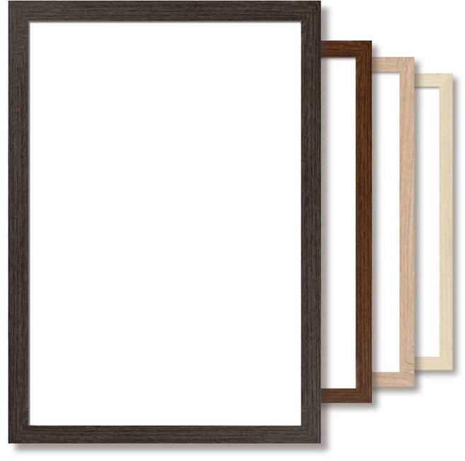 뉴클루 우드 액자 프레임 틀 4종, 1개, A02다크월넛