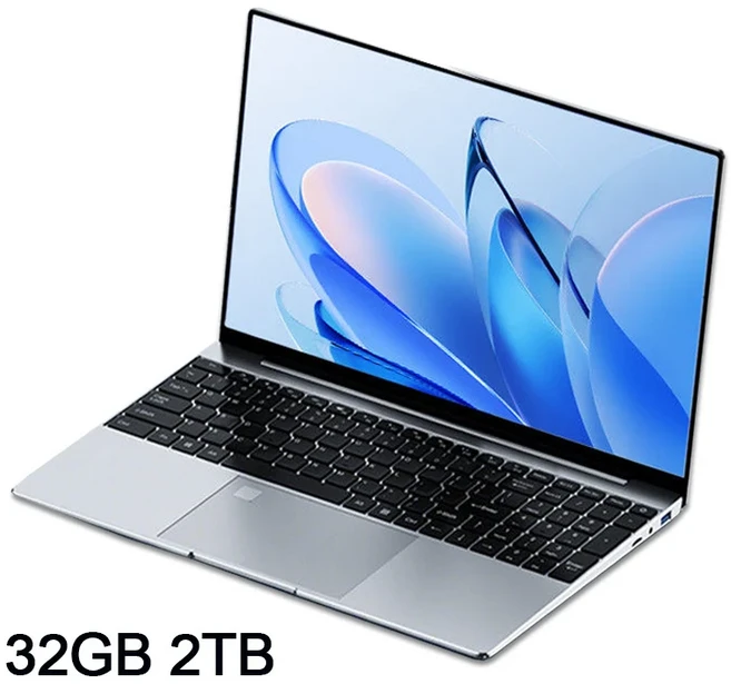 새로운 15.6인치 휴대용 노트북 인텔 코어 i9-9900U 32GB 2TB 윈도우11 오피스 지문 인식 게이밍 컴퓨터 PC, 03 32GB 2TB