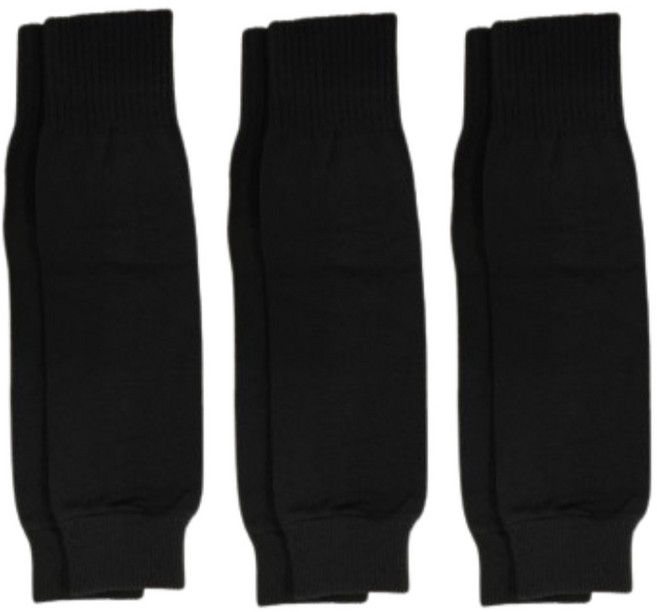 맨사템 압박 축구 튜브 반스타킹, 3개, 블랙