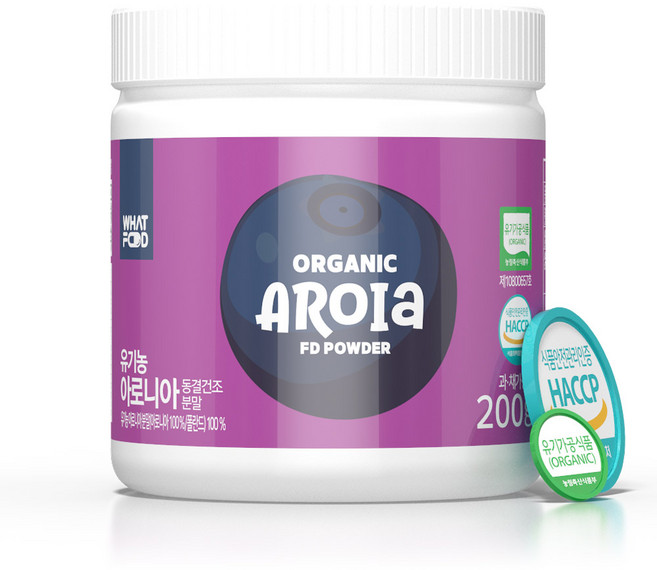 왓푸드 유기농 아로니아 동결건조 분말 200g 300g (폴란드), 200g 본품, 1개