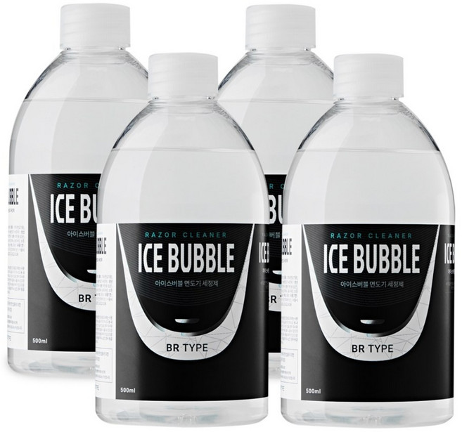 아이스버블 브라운 면도기세정액 리필 파나소닉 필립스 호환, 브라운 호환(BR타입), 4개