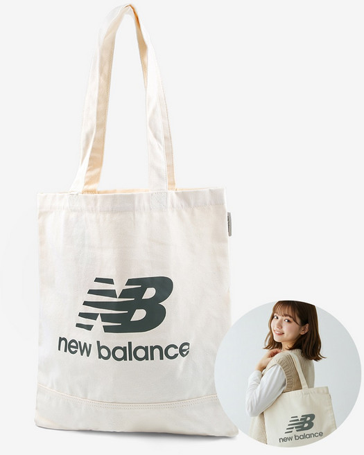 뉴발란스 KQF 베이직 에코백 NBGCAF0802-39 아이보리 가방 숄더백 쇼퍼백 여성
