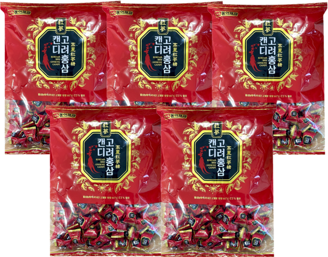 동아제과 고려홍삼캔디, 700g, 5개