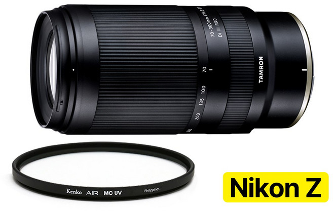 [지금사면 무상보증 3년] 탐론 70-300mm F/4.5-6.3 Di III RXD A047 니콘 Z-마운트 렌즈 + 겐코 AIR MCUV 67mm, 단일품목