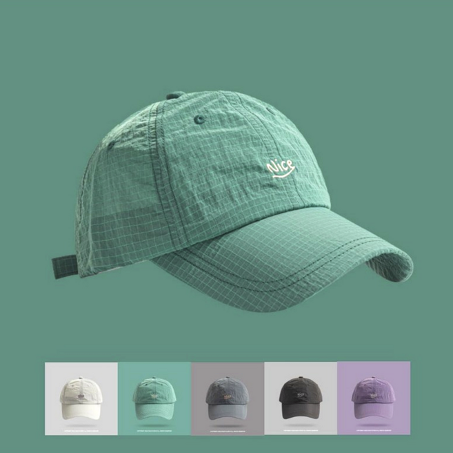 나이스 초경량 사계절 볼캡 여름 나일론 캡모자 빠른건조 남녀공용 5컬러