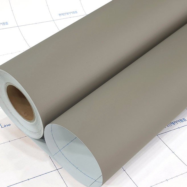 현대시트 가구 리폼용 인테리어필름 1롤(25M/50M) 무광 단색 53종, 회밤색 SL561