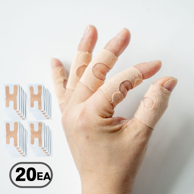이츠오 손가락 마디 관절 보호 압박 밴드, 20개