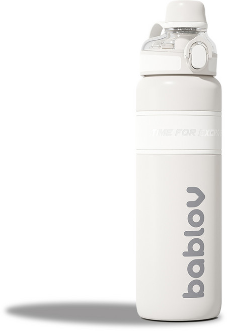 바블로브 파스텔 대용량 보온보냉 316스텐텀블러 1000ml, 밀크화이트1000ml, 1개