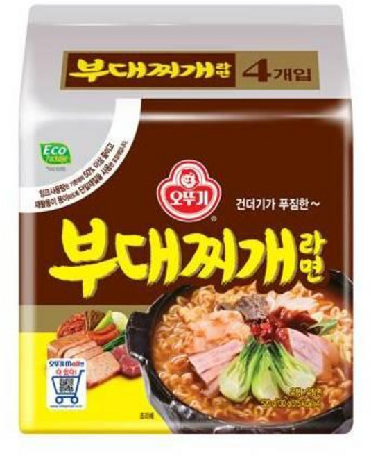 오뚜기 부대찌개라면 4개입, 8개