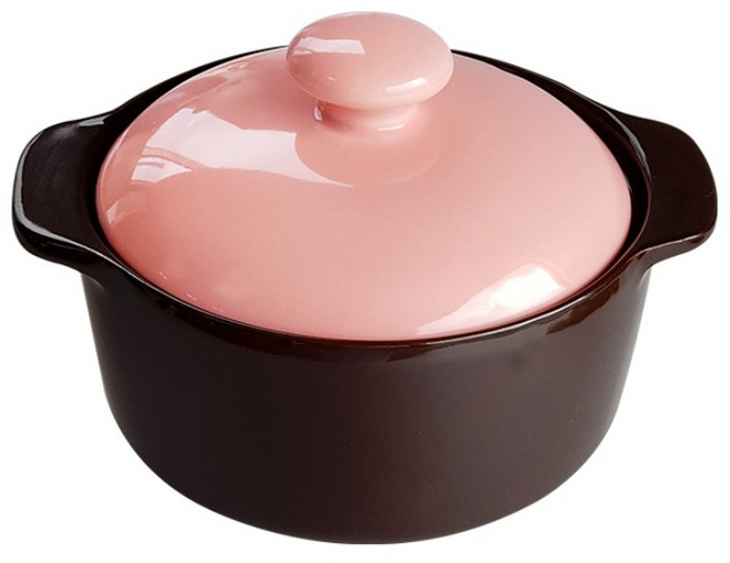 Happy Jung Korea 迷你砂鍋 粉紅色 400毫升, 12.5cm, 1個