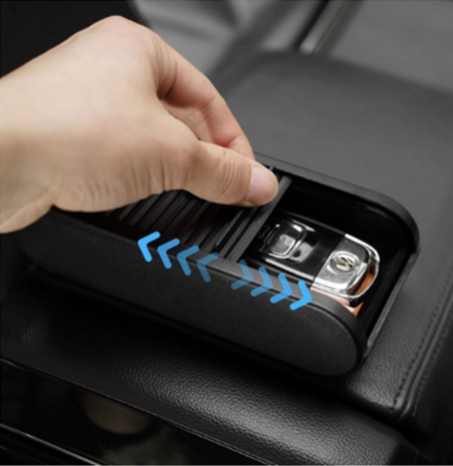 차량 키 보관 홀더 프라이빗 수납함, 1, 블랙