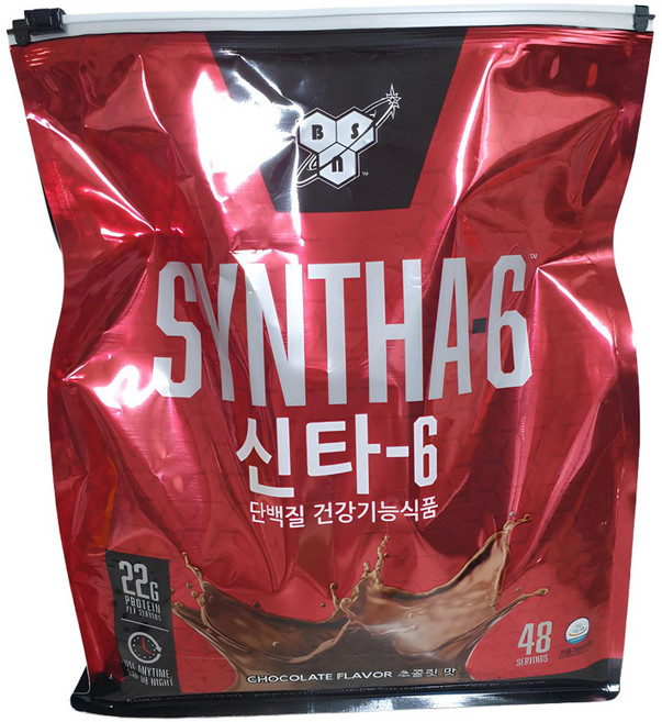 신타6 단백질 쉐이크 보충제 2.26kg 초콜릿맛 프로틴 파우더, 1개