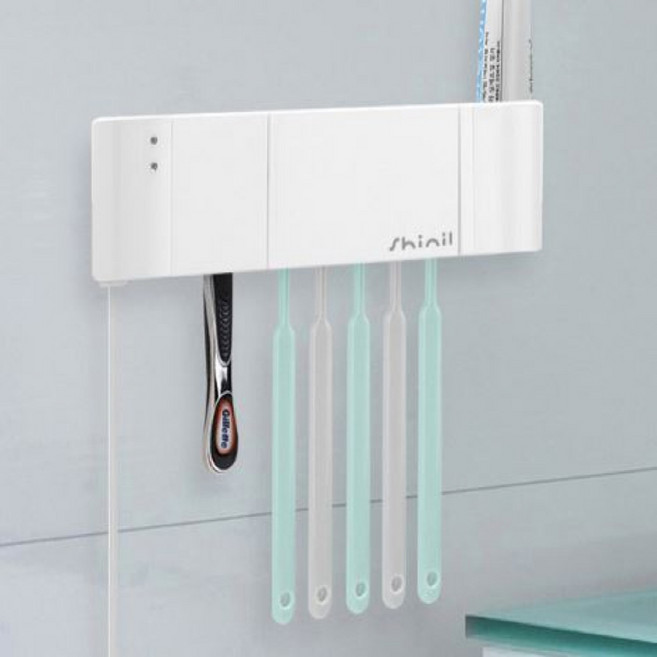 칫솔살균기 국산 프리미엄 발열 온열 히터 건조 가정용 벽걸이 면도기 LED 램프 가정용 화이트