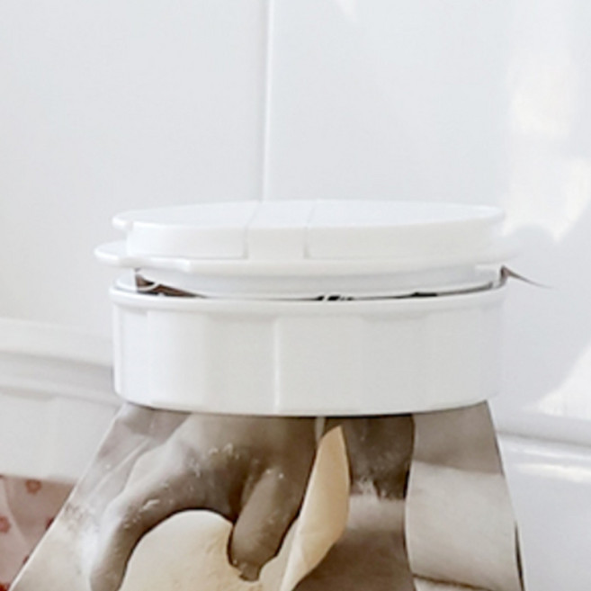 폴리백후드캡 설탕 소금 밀가루 시리얼 세제 비닐 봉지마개 뚜껑 L, 1개